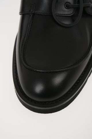 MM22 Leather Double Laces Derby Shoes