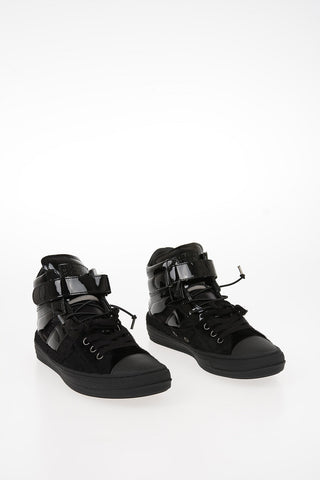 MM22 Faux Leather Details EVOLUTION High-Top Sneakers