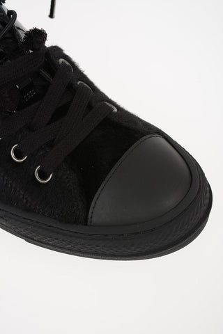 MM22 Faux Leather Details EVOLUTION High-Top Sneakers
