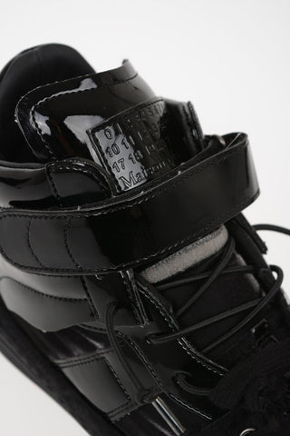 MM22 Faux Leather Details EVOLUTION High-Top Sneakers