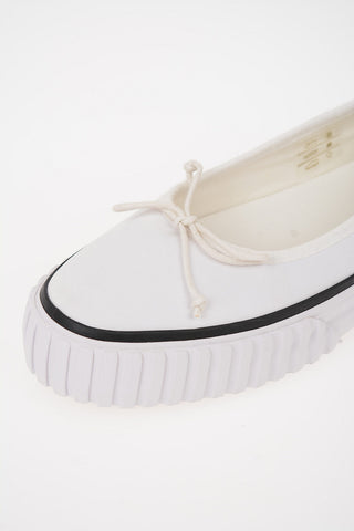 MM6 Bow Detail Comfy Ballet Flat