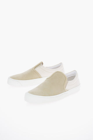 MM22 Suede Leather Two-Tone Slip On Sneakers