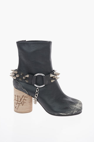 MM22 9cm TABI Rock Boots with Removable Studded Leather and Chain Harness