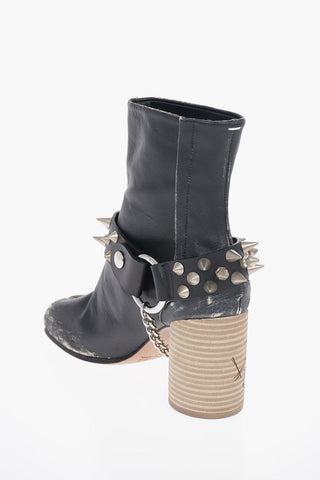 MM22 9cm TABI Rock Boots with Removable Studded Leather and Chain Harness