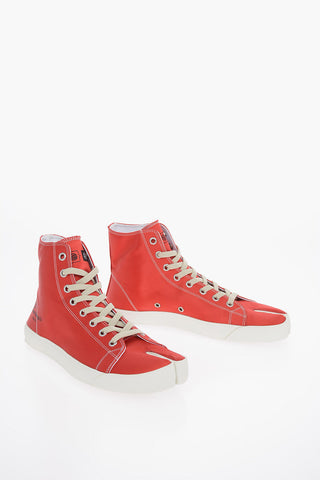 MM22 Satin TABI High-Top Sneakers