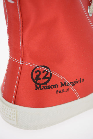 MM22 Satin TABI High-Top Sneakers