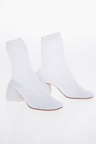 MM6 7cm Canvas Socks Ankle Boots