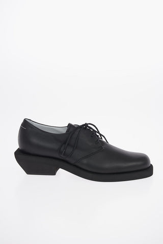 MM6 5cm Leather Oxford Shoes with Heel