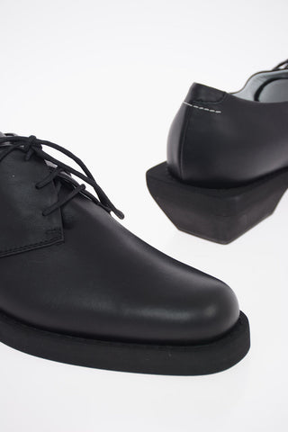 MM6 5cm Leather Oxford Shoes with Heel