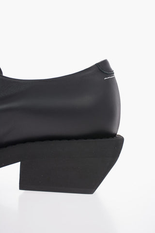 MM6 5cm Leather Oxford Shoes with Heel