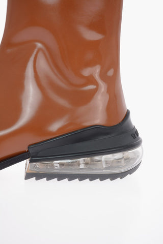 MM22 Bounce Air Bubble Heel Leather TABI Ankle Boots