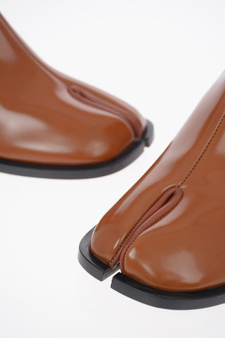 MM22 Bounce Air Bubble Heel Leather TABI Ankle Boots