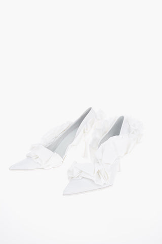 MM6 10cm Ruffled Court Pumps