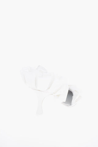 MM6 10cm Ruffled Court Pumps
