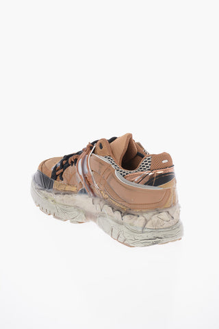 MM22 Sneakers FUSION Effetto Vintage con Dettagli in Pelle Scamosciata