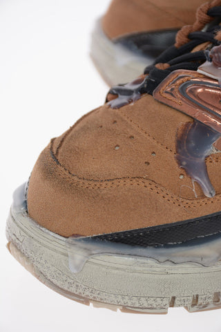 MM22 Sneakers FUSION Effetto Vintage con Dettagli in Pelle Scamosciata