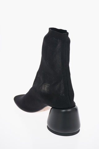 MM6 7cm Canvas Socks Ankle Boots