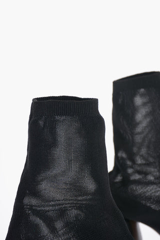 MM6 7cm Canvas Socks Ankle Boots