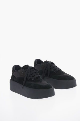MM6 5cm Suede Leather Platform Sneakers