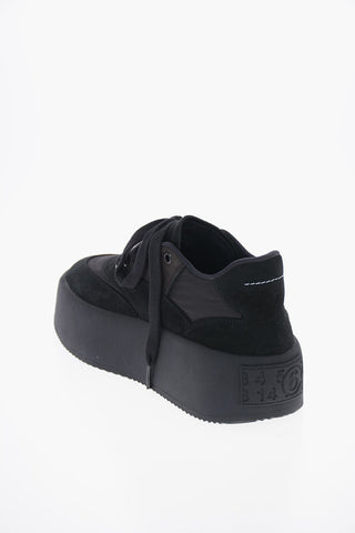MM6 5cm Suede Leather Platform Sneakers