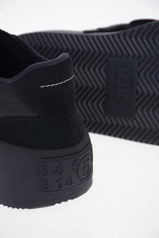 MM6 5cm Suede Leather Platform Sneakers