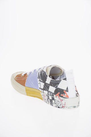MM22 Canvas Patchwork Low-Top Sneakers