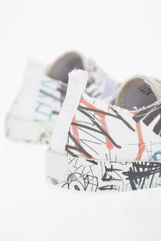 MM22 Canvas Patchwork Low-Top Sneakers