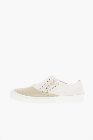 MM22 Two Tone Sneakers With Suede Leather Detail