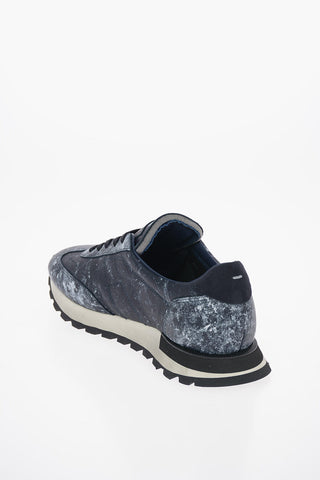 REPLICA LOW-TOP SPRAY-PAINTING EFFECT SNEAKER