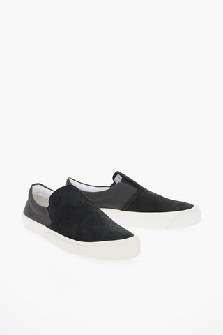 MM22 Suede Leather Two-Tone Slip On Sneakers