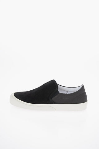 MM22 Suede Leather Two-Tone Slip On Sneakers