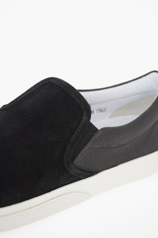 MM22 Suede Leather Two-Tone Slip On Sneakers