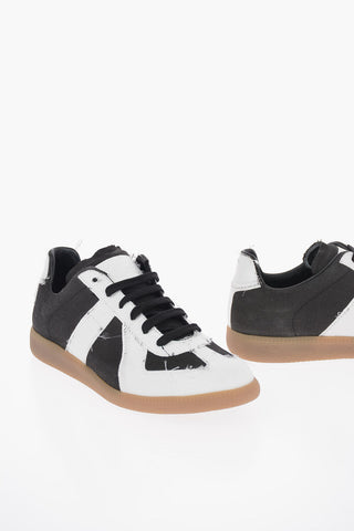 MM22 REPLICA Vintage Denim Low-Top Sneakers