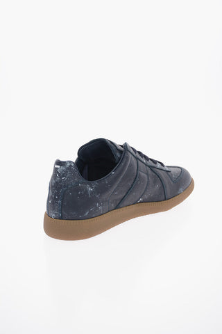 MM22 REPLICA Hand-Painted Effect Low-Top Sneakers