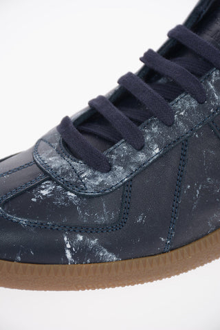 MM22 REPLICA Hand-Painted Effect Low-Top Sneakers