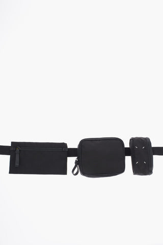 MM11 Leather Detailed Unstructured Bumbag