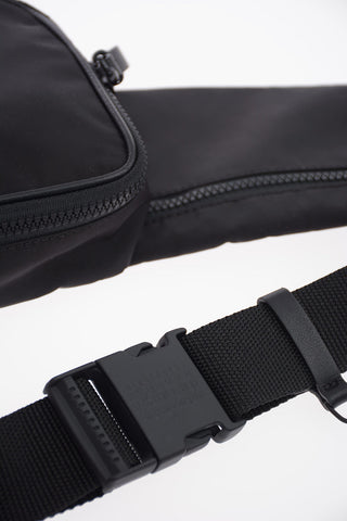 MM11 Leather Detailed Unstructured Bumbag