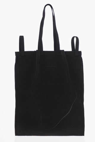 MM6 Canvas Logo Printed Shopping Tote Bag