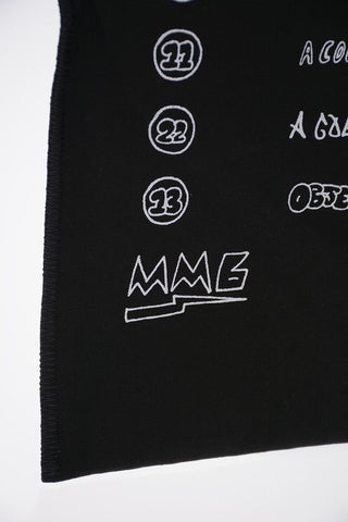 MM6 Canvas Logo Printed Shopping Tote Bag