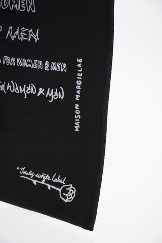 MM6 Canvas Logo Printed Shopping Tote Bag