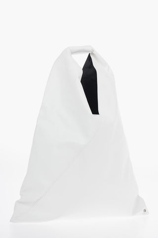 MM6 LEATHER SHOPPER BAG