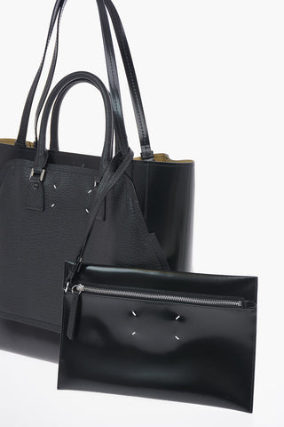 MM11 Patent Leather 4 Handle Tote Bag