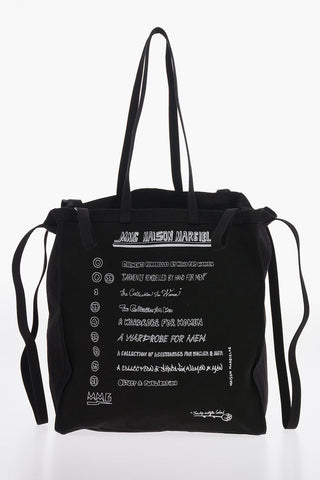 MM6 Canvas Multi-Handle Maxi Shopping Bag
