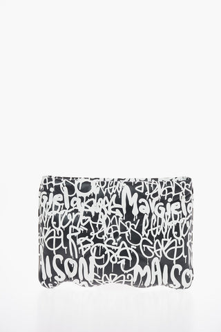 MM11 Graffiti Printed Soft Leather GLAM SLAM Maxi Clutch