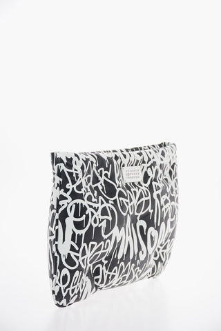 MM11 Graffiti Printed Soft Leather GLAM SLAM Maxi Clutch