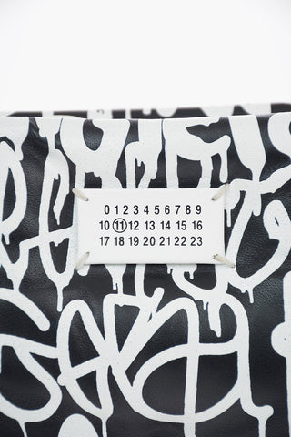 MM11 Graffiti Printed Soft Leather GLAM SLAM Maxi Clutch