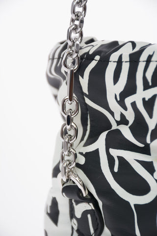 MM11 Graffiti Printed Leather GLAM SLAM Bucket Bag