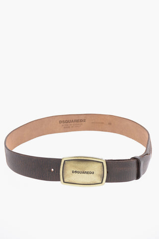 Leather PLAQUE Belt 
