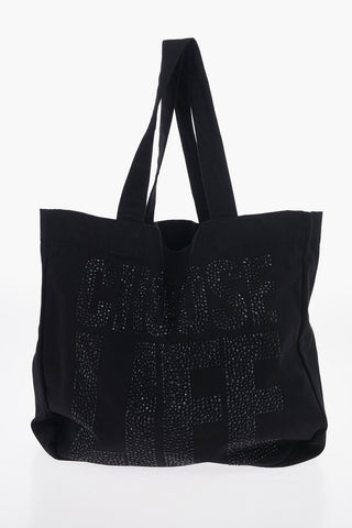 Cotton CHOOSE LIFE Shopper Bag with Jewel Written