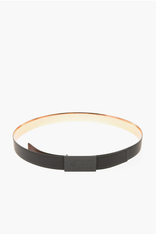 MM11 30mm REVERSIBILE BELT LOGO-EMBOSSED BUCKLE BELT